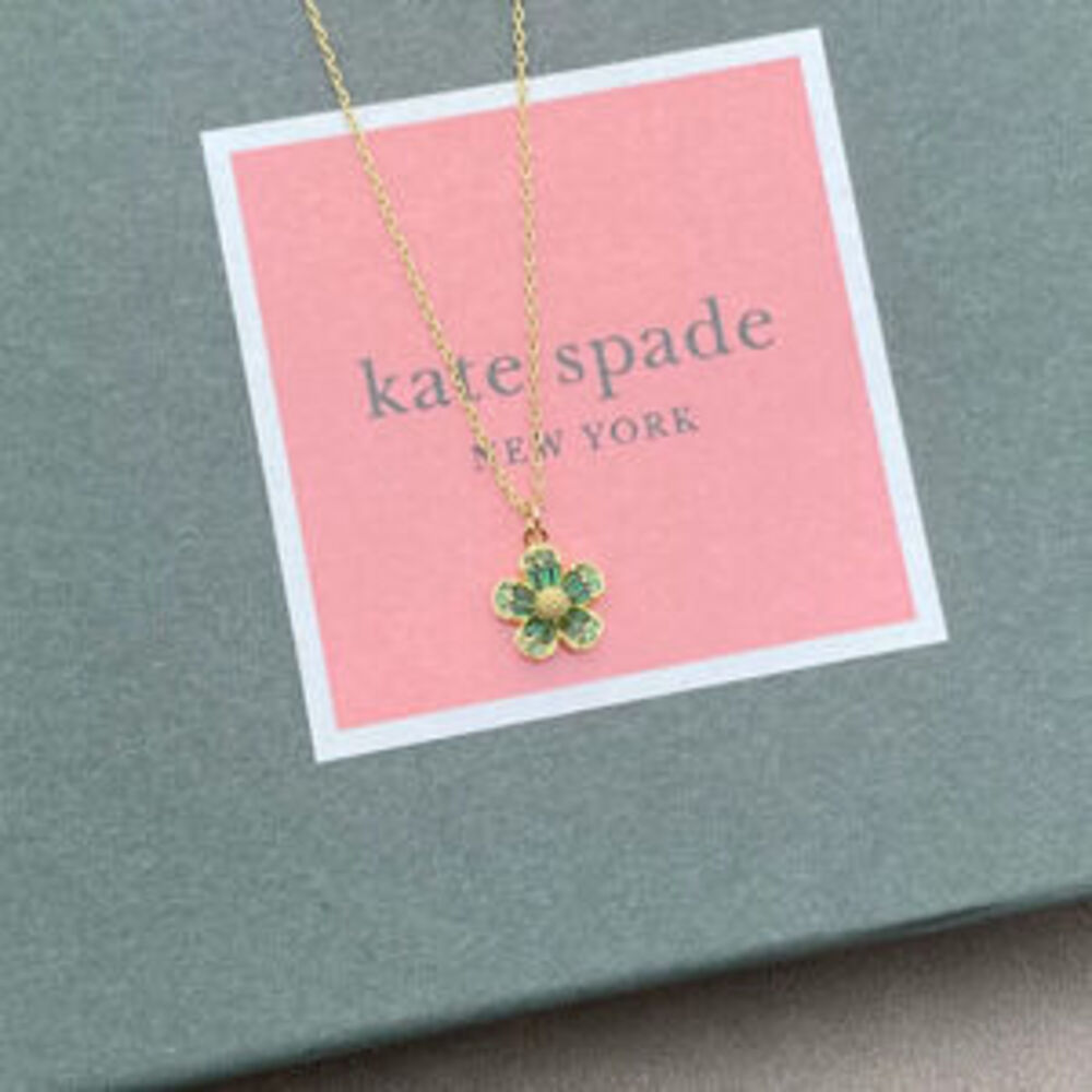kate spade Colorful Zircon Little Flower Necklace